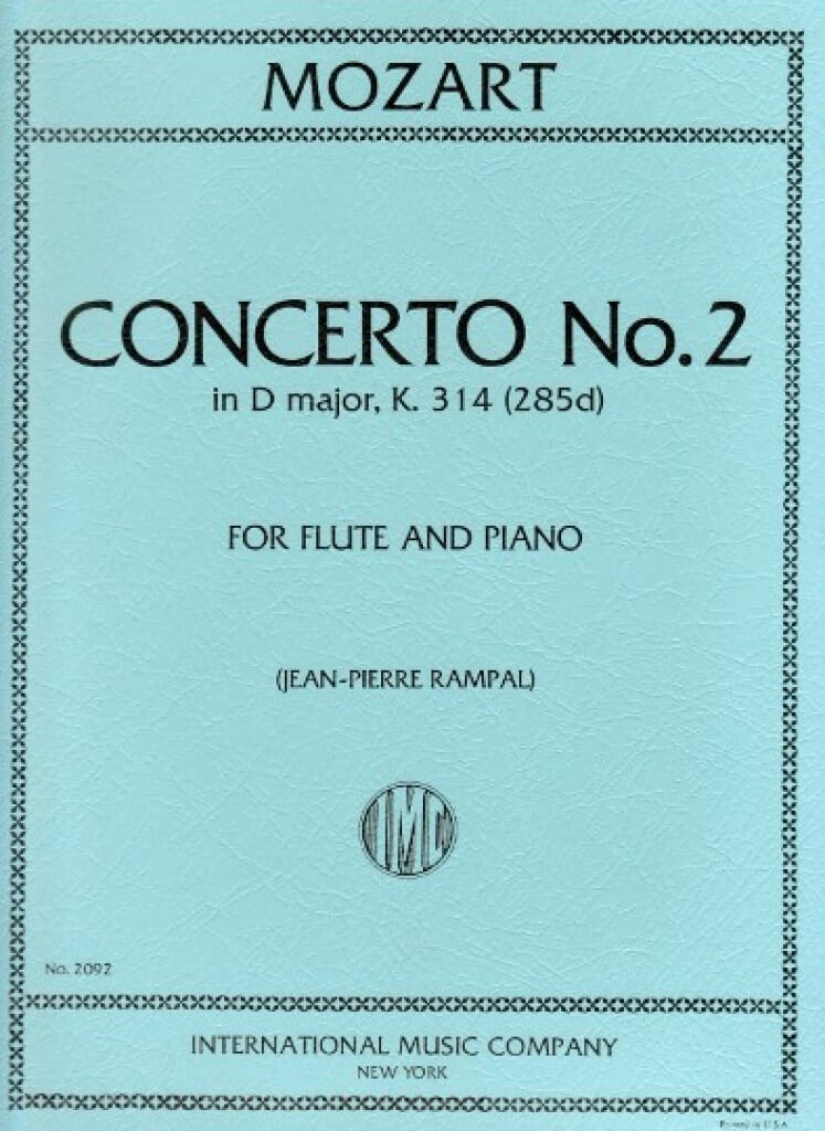 Concerto N 2 In D Major (Rampal)